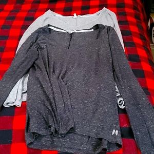 TWO FOR ONE - long sleeve vneck tops